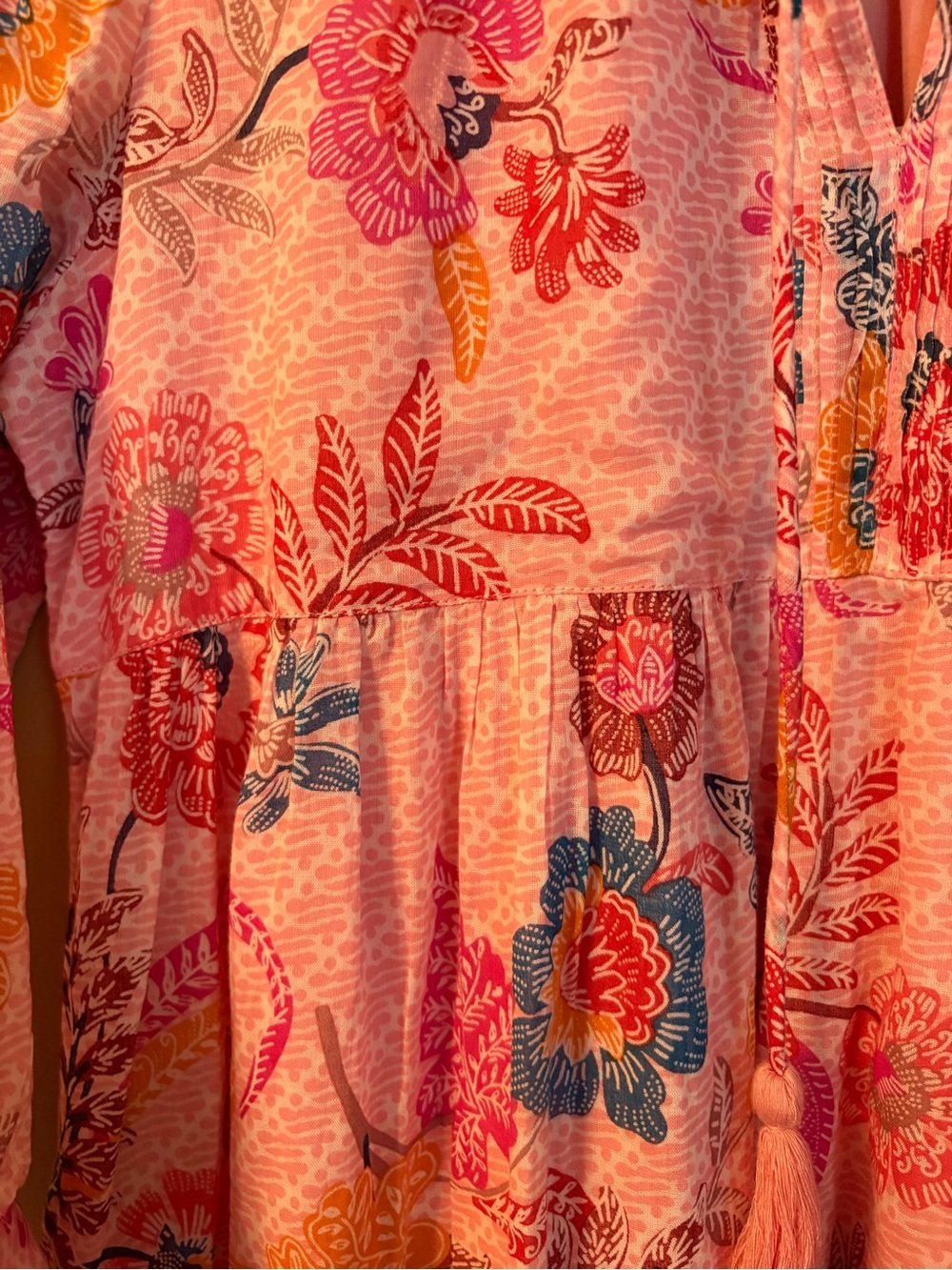 Molly Bracken Pink Alba Floral Tiered Maxi Dress - Picture 10 of 15